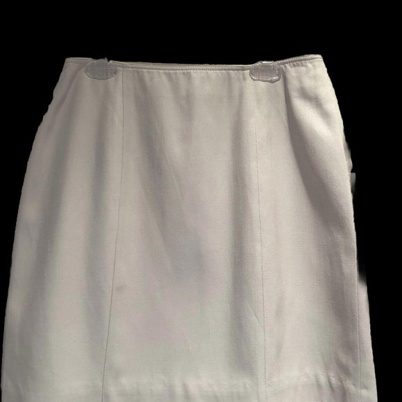 Cache Mini Skirt Womens 6 Tan  Twill Back Zip - Picture 1 of 3